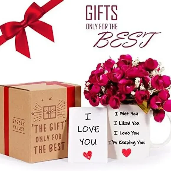 Breezy Valley I Love You Gifts for Her Wife Girlfriend Mug, Valentine's Day Gift - Picture 4 of 6